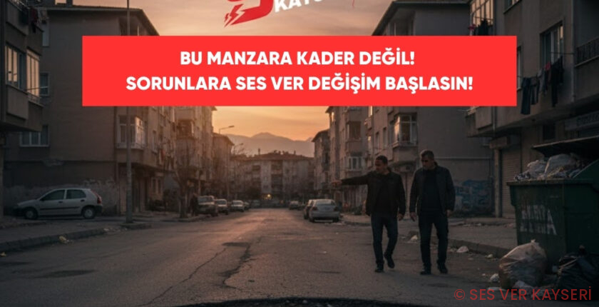 Kayseri’de Çukurlar Kader mi? Halk Sesini Duyuruyor: “Yollarımız Perişan!”