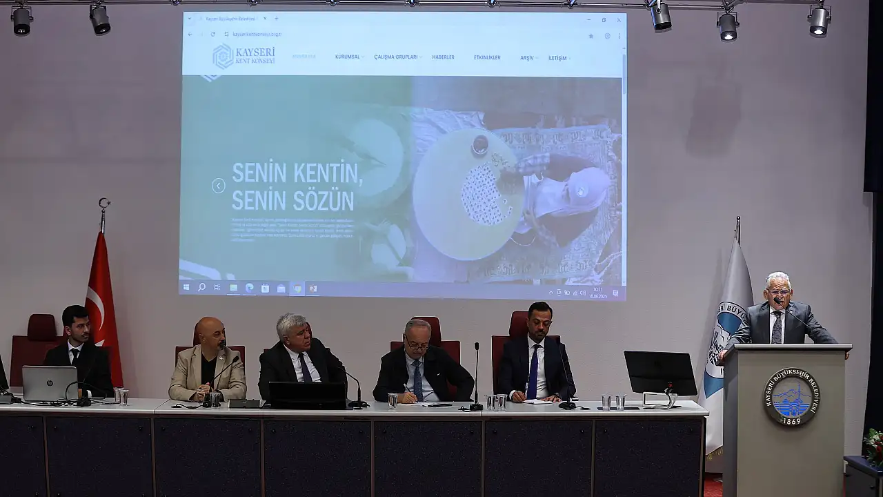 Kayseri Kent Konseyi'nden Büyükşehir Belediyesi'ne Kritik Talep: Şehrin Geleceği İçin Projeler Meclis Gündeminde