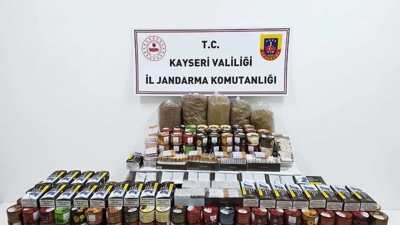 Kayseri Yahyalı'da Kaçak Tütün Ürünlerine Büyük Darbe: Kilolarca Malzemeye El Konuldu