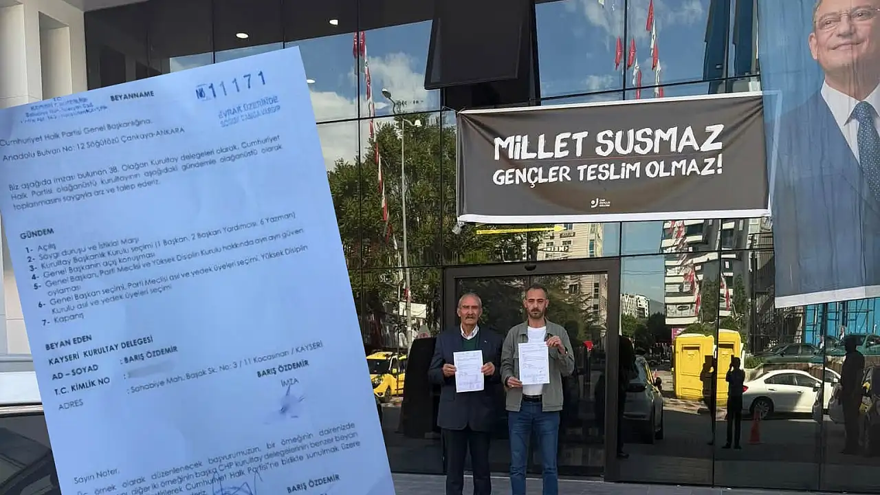 CHP'de Genel Başkanlık Yarışı: Kayseri Delegelerinden Özgür Özel'e Destek İmzaları