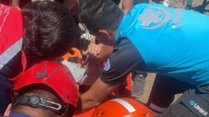 Melikgazi’de Kayalık Dramı: Düşen Piknikçiyi Ekipler Kurtardı