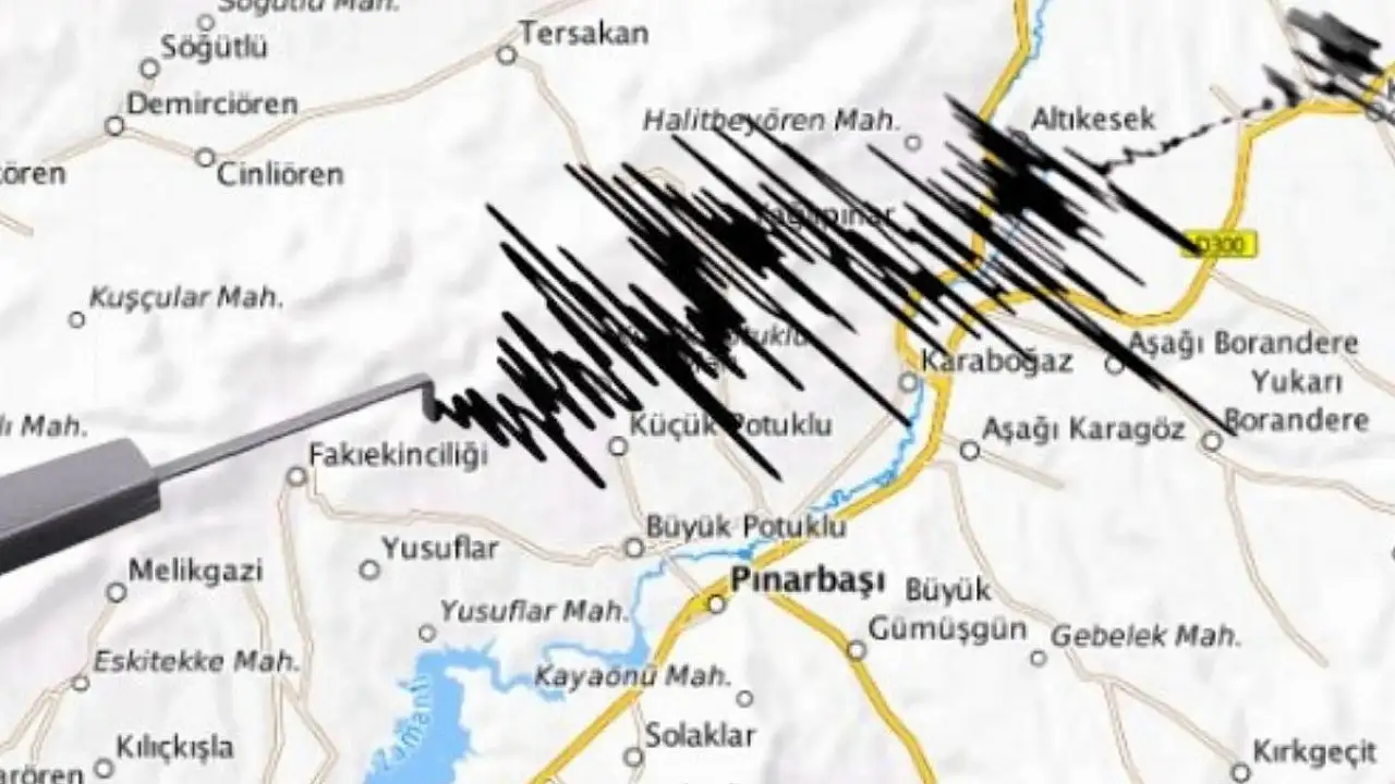 Kayseri Pınarbaşı'nda Kısa Süre Aralıklarla İki Küçük Sarsıntı Kaydedildi