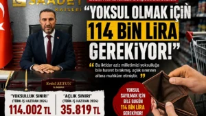 Kayseri’den Ekonomiye Sert Eleştiri: Yoksulluk Sınırı 114 Bin Lirayı Aştı
