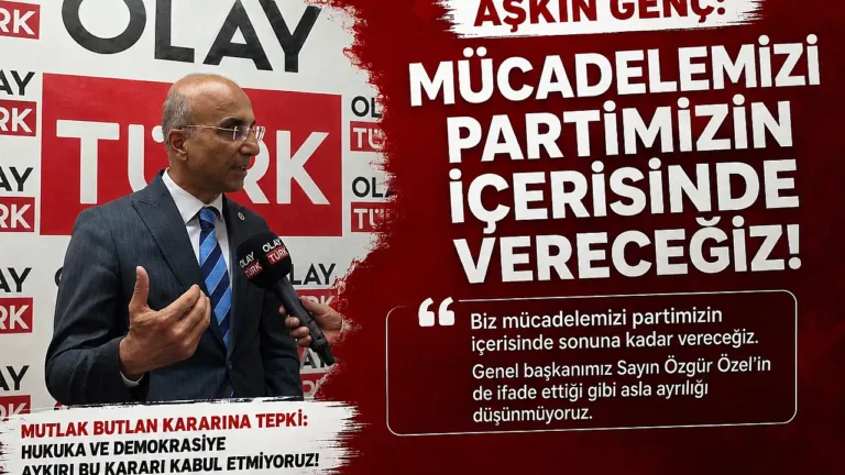 CHP Kayseri Milletvekili Aşkın Genç'ten Kritik Çıkış: "Gündemimiz Ülke Sorunları Olmalı, Mücadelemiz Parti İçinde Sürecek"